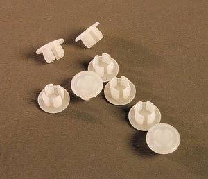 8 Pack Off White Plastic 3/8" Hole Plugs              HPW375