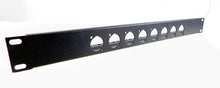 Load image into Gallery viewer, PROCRAFT TSP1U-8X-BK 1U Aluminum Rack Panel w/ Tie-Down Shelf &amp; 8 &quot;D&quot; Holes