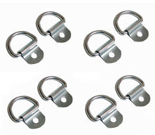 Load image into Gallery viewer, 8 Pack Steel D-Ring 1/8&quot; Diameter loop for Truck Trailer ATV   2150