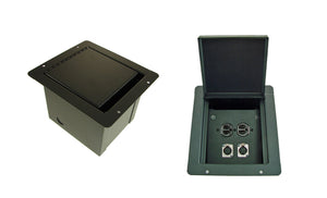 PROCRAFT FGML-1DUP2X-BK GAP Lid Recessed Stage Pocket / Floor Box 1AC + 2 CH - any config