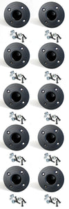 (10 PACK) PENN ELCOM M1551 Recessed Steel Speaker Stand Cup for 1-3/8" Pole