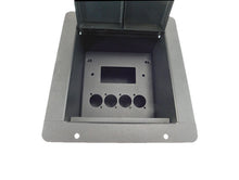 Load image into Gallery viewer, PROCRAFT FPMU-1DEC4X-BK  Recessed Stage Pocket / Floor Box 1 Decora + 4 D punch