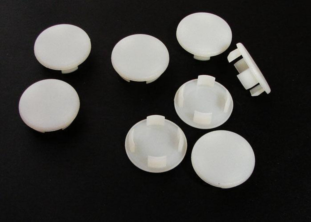 8 Pack Off White Plastic 22mm Hole Plugs                 HPW22mm