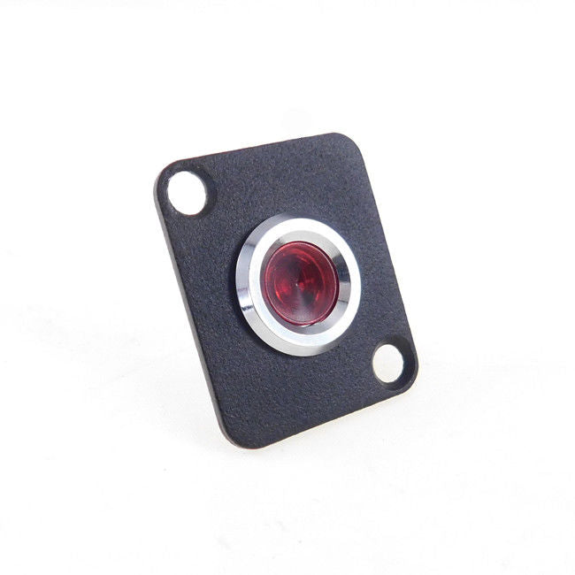 Procraft D-Plate With 12mm 115v LED Indicator Lamp Red   D-12ZsD.A.L-115-R