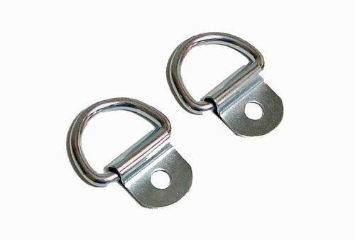 2 Pack Steel D-Ring 1/8