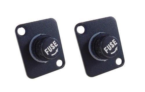 (2 PACK) PROCRAFT D-5-20 D-Plate Loaded w/ 1) Fuse Holder for 5mm X 20mm Fuses