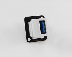 PROCRAFT LY-409 USB 3.0 Feed-Thru D Type Panel Mount Connector