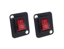 Load image into Gallery viewer, 2 Pack Procraft D-Plate W/ CQC DPST10 Amp Illuminated Red Rocker Swtch D-T85/55