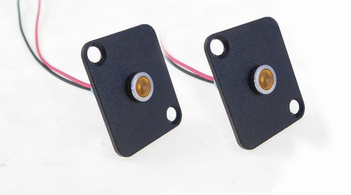 2 Pack Procraft D-Plate W/ 6mm 115v LED Indicator Lamp Yellow   D-6ZSD.X-115-Y