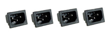Load image into Gallery viewer, 4 Pack AC Power IEC Standard C-14 Inlet Connector Snap-In R-301SN