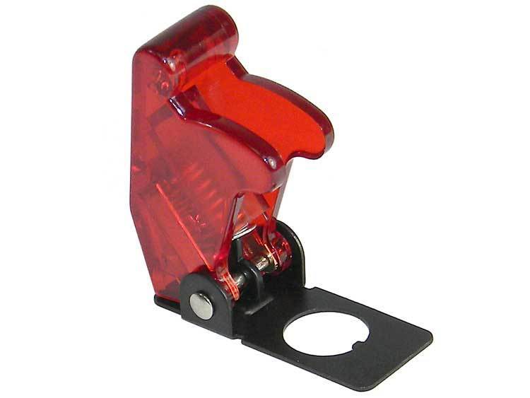 Safety Cover for Full Size Toggle, Transparent Red  16108