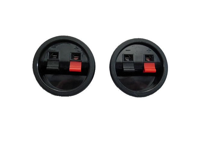 (2 PACK) PROCRAFT LHT095 Spring Loaded Press-In Speaker Terminal Cups - 1-7/8
