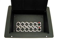 Load image into Gallery viewer, PROCRAFT FPPL-12X-BK - Recessed Stage Pocket / Floor Box 12 CH&#39;s - customizable
