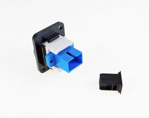 PROCRAFT LY-428 FIBER OPTIC SC Feed-Thru D Type Panel Mount Connector w/ covers