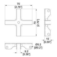 Load image into Gallery viewer, One Penn Elcom B1641 4-Way Divider Bracket for Cases
