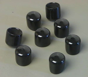 8 Pack Vinyl Caps-Fits 3/4" to13/16"- 3/4" Inside Height      VC-750-75-B