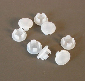 8 Pack Plastic 1/2" Hole Plugs - Off White          HPW500