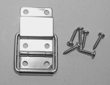 Load image into Gallery viewer, One Penn Elcom Small Stop Hinge with Screws- Nickle Finish - P1990N