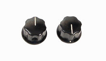 Load image into Gallery viewer, 2 Pack Black Phenolic Amplifier Knob with Ivory Indicator Line           Z408601