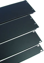 Load image into Gallery viewer, PROCRAFT RP2-FP 2U 16ga Formed Aluminum Rack Panel - Black Powder Coat (2 space)