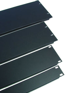 PROCRAFT RP2-FP 2U 16ga Formed Aluminum Rack Panel - Black Powder Coat (2 space)