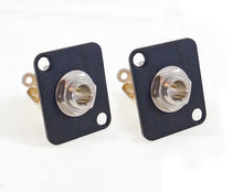 Load image into Gallery viewer, (2 PACK) PROCRAFT D-PLATE w/ 1) Switchcraft 14B Stereo Jack w/ Shunt #D-14B
