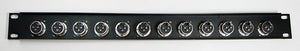 PROCRAFT AFP1U-12XM-BK 1U Formed Aluminum Rack Panel w/12 XLRM (or any config)