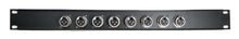 Load image into Gallery viewer, PROCRAFT AFP1U-8XF-BK 1U Formed Aluminum Rack Panel w/ 8 XLRF (or any config)