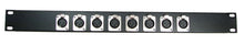 Load image into Gallery viewer, PROCRAFT AFP1U-8XF-BK 1U Formed Aluminum Rack Panel w/ 8 XLRF (or any config)