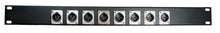 Load image into Gallery viewer, PROCRAFT AFP1U-8XM-BK 1U Formed Aluminum Rack Panel w/ 8 XLRM (or any config)