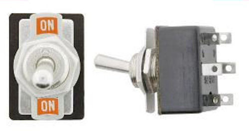 One Light Duty Full Size Toggle Switch DPDT On-On       SW113