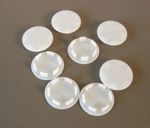 (8 PACK) 1" PLASTIC HOLE PLUGS - OFF-WHITE  #HPW-1.0