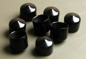 Eight Vinyl Caps-Fits 7/8" to 15/16"-3/4" Inside Height            VC-875-75-BX8