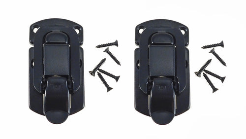 (2 PACK) RELIABLE HARDWARE 2510BK Black Briefcase/Draw Latch w/mounting screws