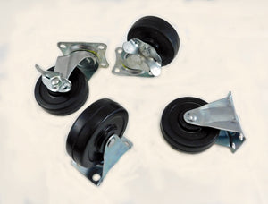 Set of Four Procraft 3" Casters- 2 Swivel W/Brake and Two Rigid