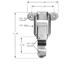Load image into Gallery viewer, Small Penn Elcom 0525 Padlockable Draw Latch with Screws - Zinc Finish