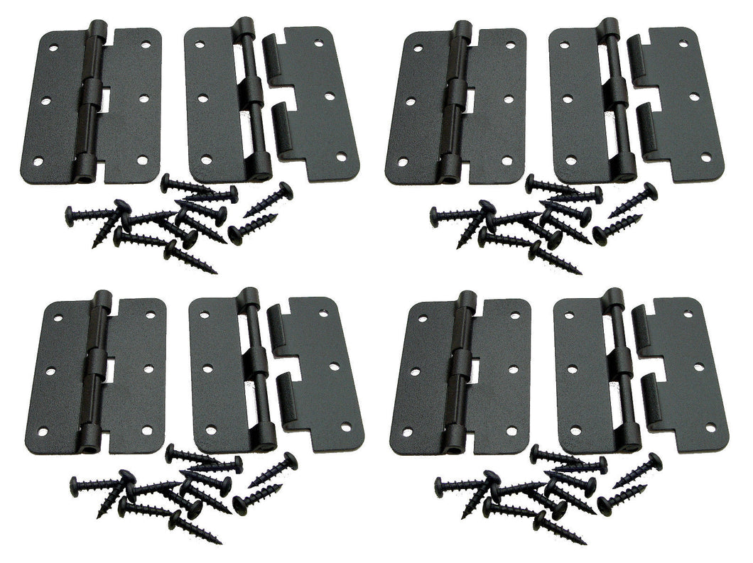 8 Pack Penn Elcom P0626K Black -  Large Take Apart Hinge With Screws